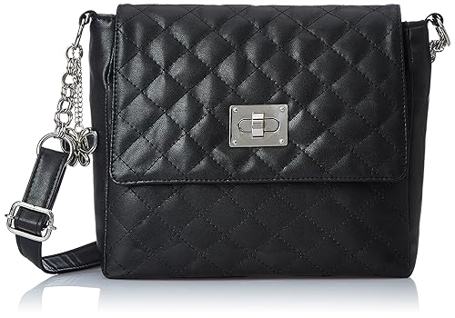 Butterflies Womens Sling Bag (Black) (BNS 0396)
