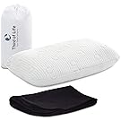 The VOLAR Travel Pillow │Orthopedic and ergonomic neck support pillows │Memory foam | Thermo-regulating pillowcase│Pillow / neck cushion for travel by car plane or train│40 x 25 x 10 cm
