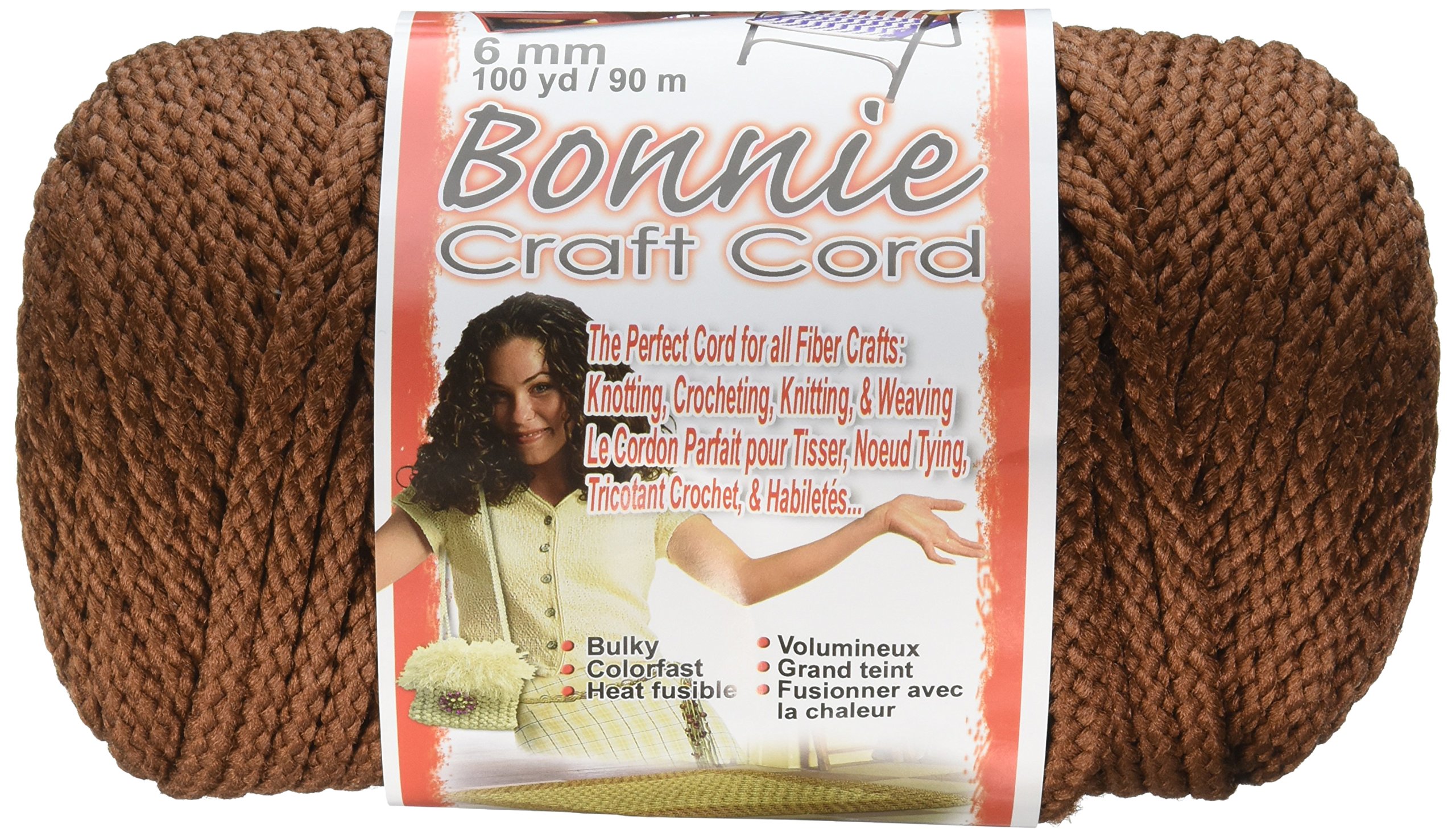Pepperell polyolefin Fiber Bonnie Macrame Craft Cord 6 MMX 100 Yard-Almond