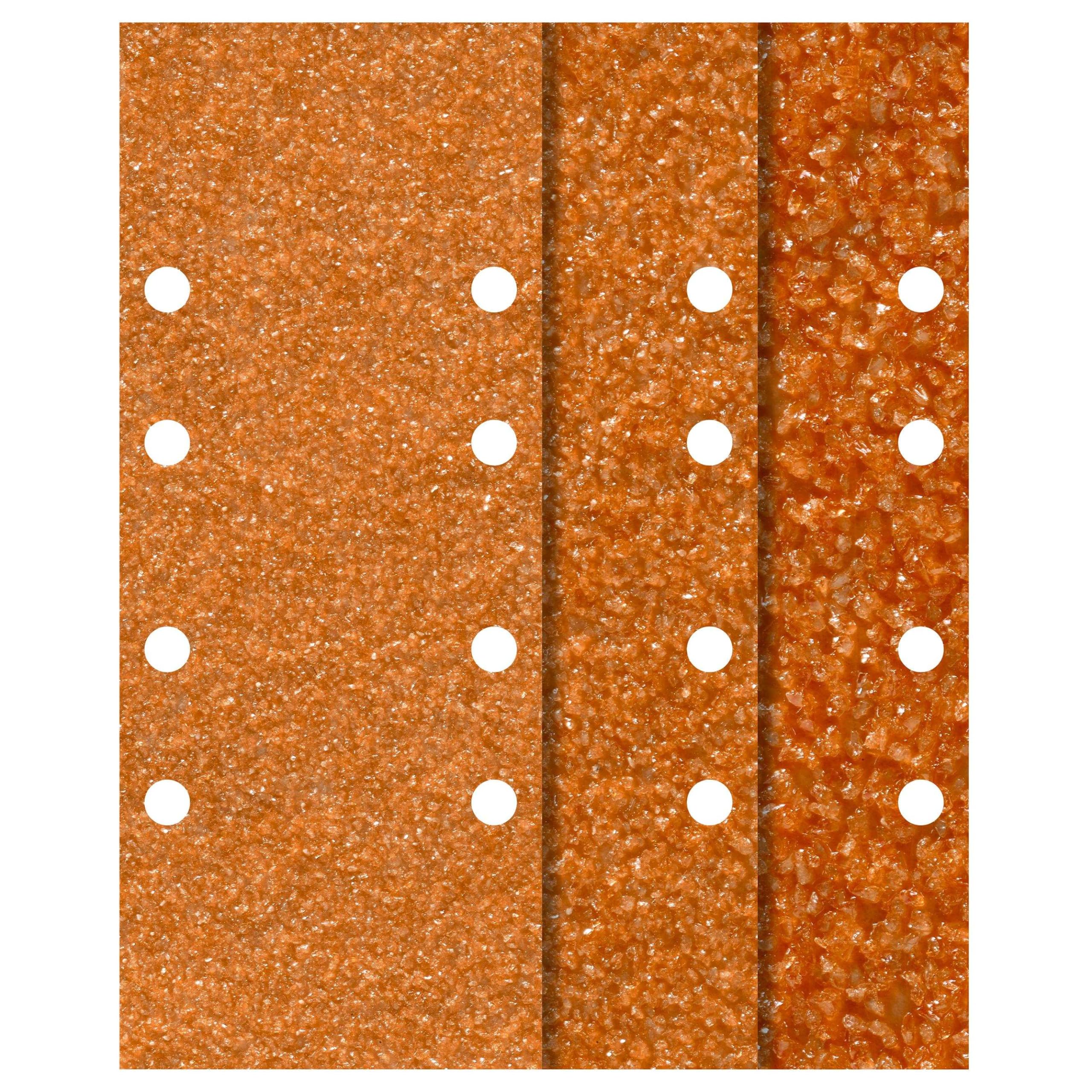 wolfcraft 25 sanding strips perforated I 1959100 I 93 x 230 mm, grit 40, 80, 120 I Robust sanding discs for orbital sanders for wood or metal