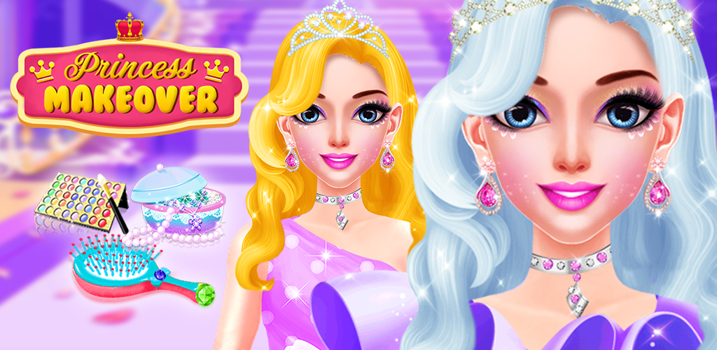 Pink Princess Makeover & Dress Up MakeUp