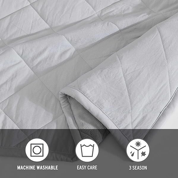 EDDIE BAUER – QUEEN SIZE BLANKET, SOFT & REVERSIBLE PLUSH BED BLANKET, BRUSHED FOR EXTRA SOFTNESS WITH A PLUSH SMOOTH TEXTURE, THROW BLANKET FOR COUCH OR BED (CLASSIC SOLID GREY)