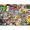 Ravensburger The Dog Walker Large Format 500-Piece Jigsaw Puzzle | Unique Softclick Technology | Vibrant, Glare-Free Pieces | Crafted with Sustainable Practices | Dean MacAdam's Artwork