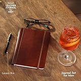 SETTINI Classic Lined Journal Gift Set - Vegan Leather Journal with Pen & Box view 5