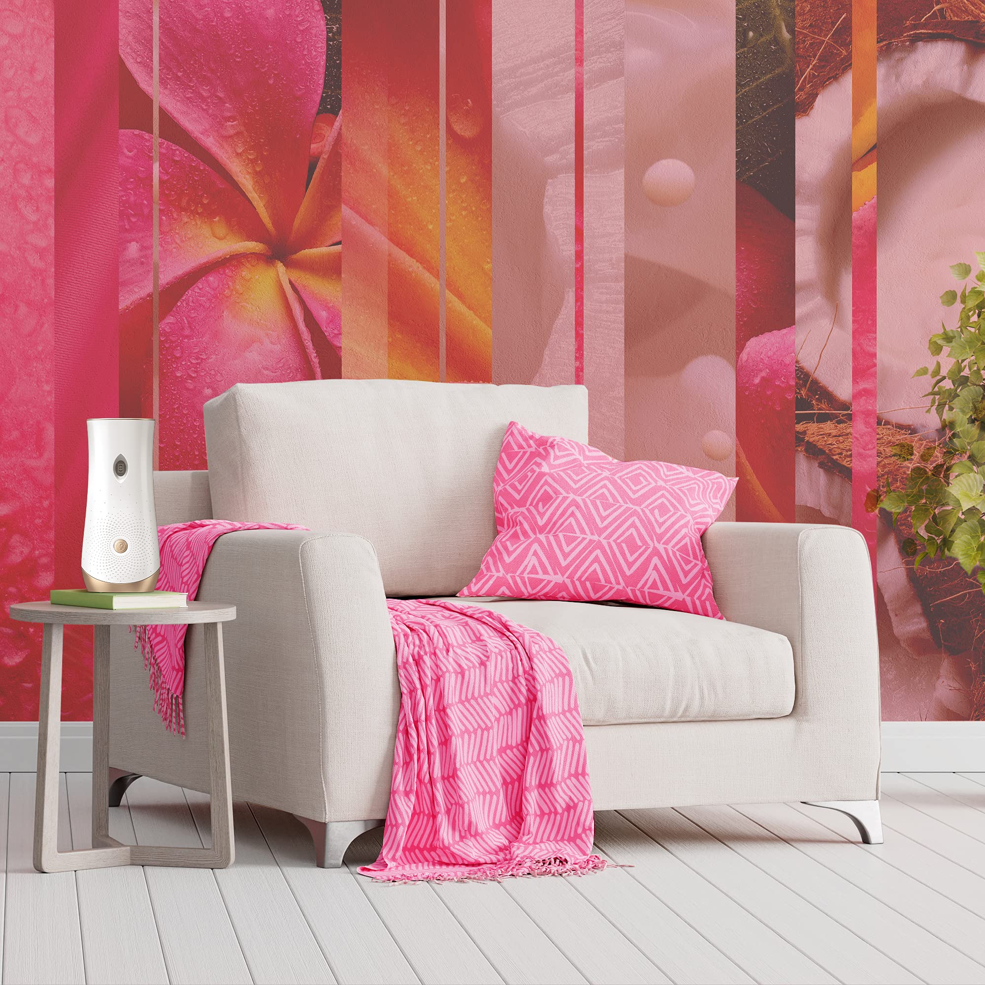 Glade Automatic Spray Refill and Holder Kit, Air Freshener for Home and Bathroom, Tropical Blossoms, 6.2 Oz, 2 Count