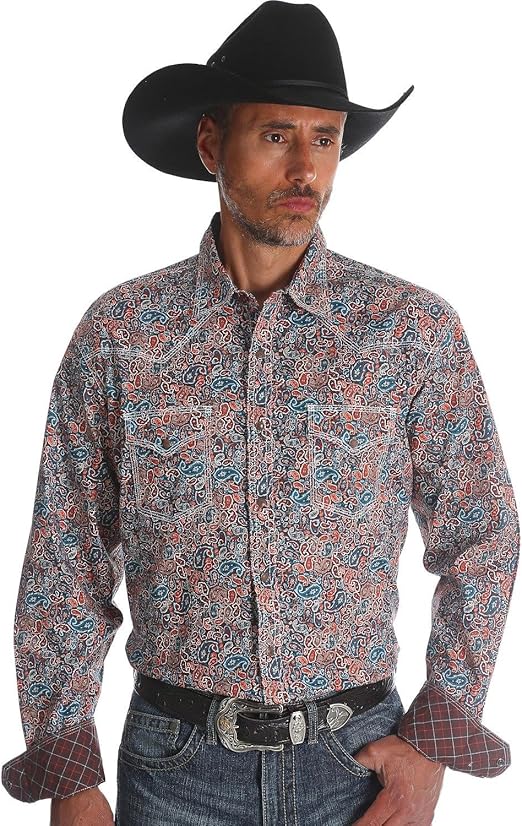 wrangler paisley shirt