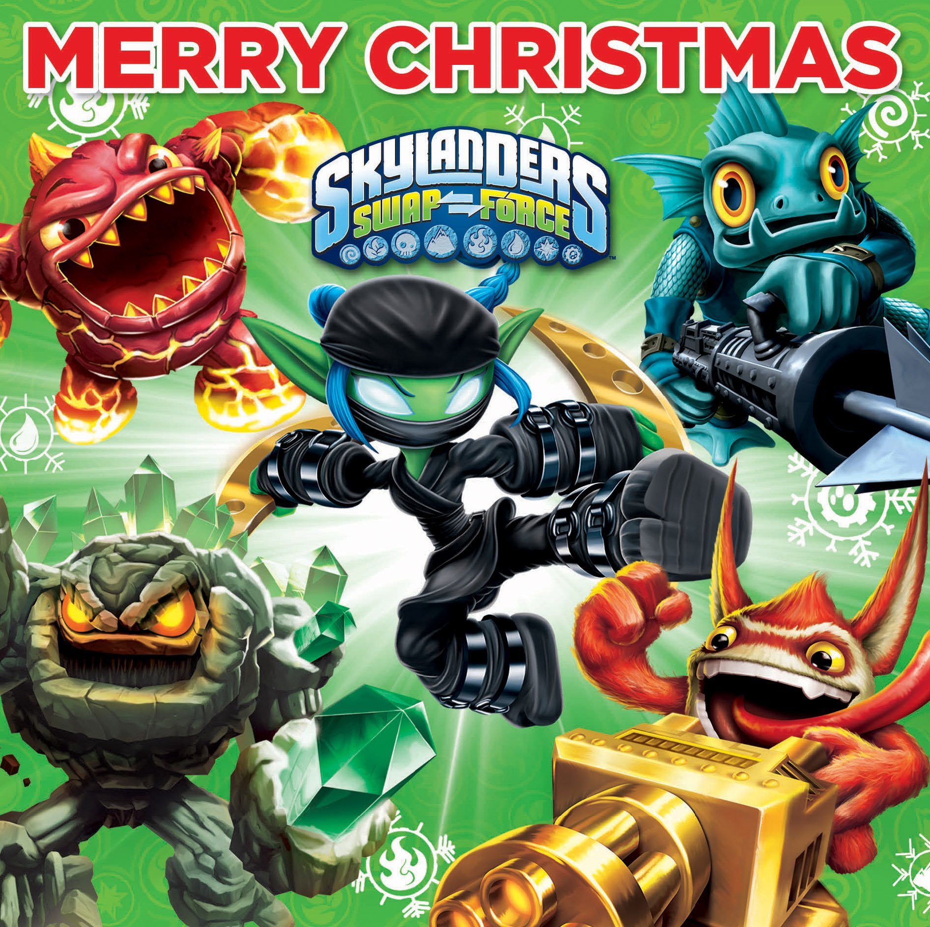 Skylanders Swap Force General Merry Christmas Greeting Card