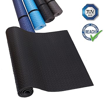 Eva Unterlegmatte Laufband Dunkelblau Blau Grau Schwarz Yogamatte Rutschfest & Schalldämmend - Boden-Schutzmatte Fitness-Raum