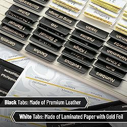 Mr. Pen- Leather Bible Tabs, 160 Tabs, Laminated