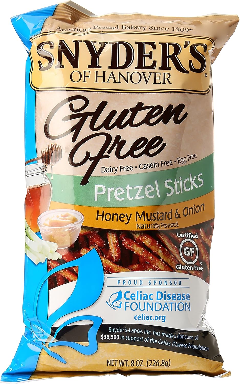 Amazon Com Snyder S Of Hanover Pretzels Gluten Free Rods 8 Ounce Grocery Gourmet Food