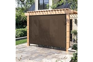 ARKOST 90% Sun Shade Cloth with Grommets, Outdoor Pergola Shade Cover Canopy, Heavy-Duty Mesh Tarp Patio Sun Screen for Lawn 