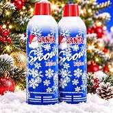 Prextex 2 Pack Fake Snow Spray for Christmas Tree - Quick-Dry Textured Christmas Tree Flocking Spray in 13oz Aerosol Bottles for Decorating and Crafts - Artificial Snow Flock for Windows and Mirrors
