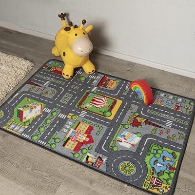 ED Roseley City Town Car Toy Playmat Rug for Kids 95 x 133 CM