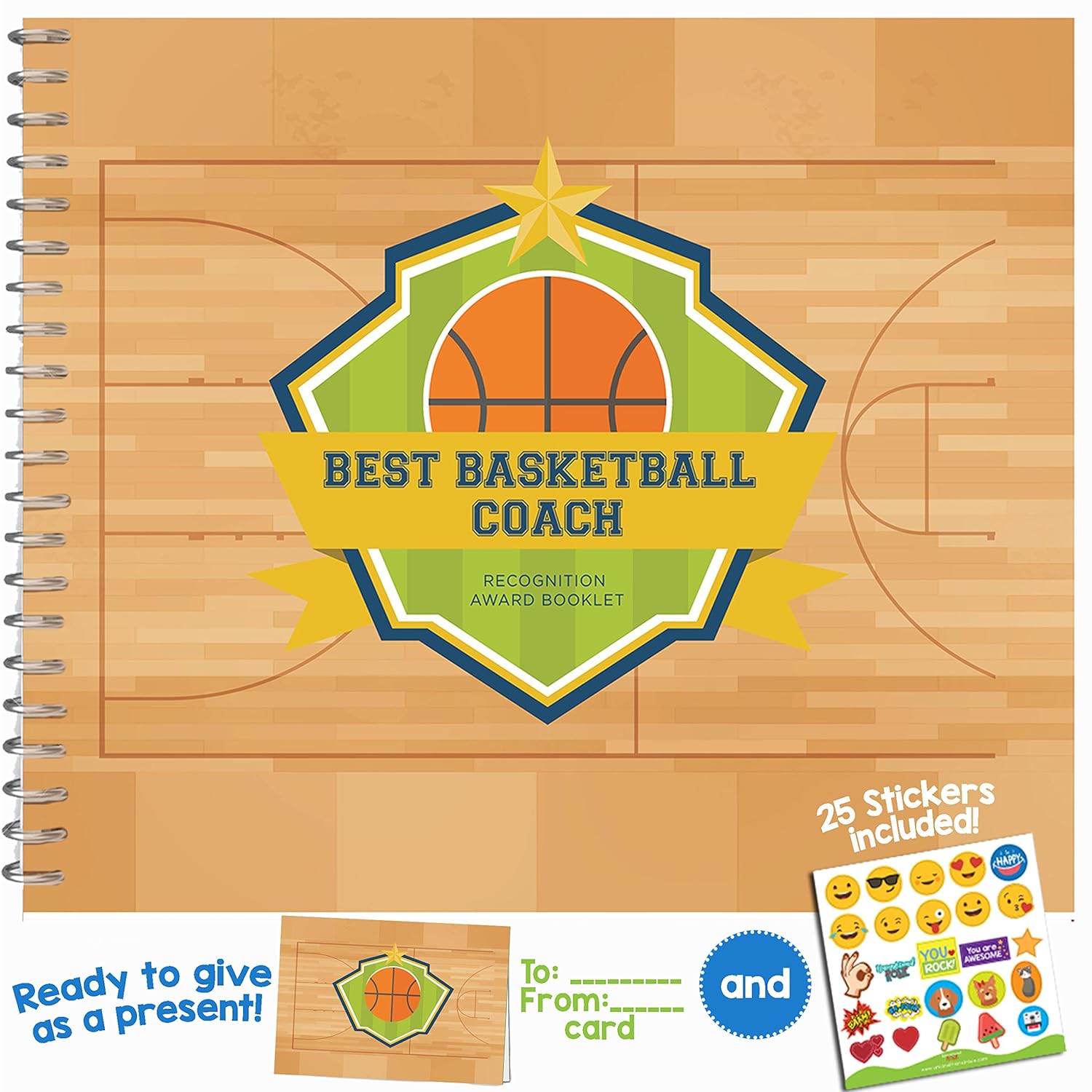 מטבח Basketball Gifts Recognition Award Booklet for being The Best