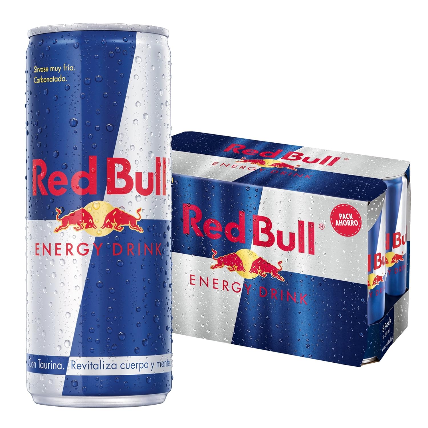 Red Bull Bebida Energética - Paquete de 8 x 250 ml - Total: 2000 ...