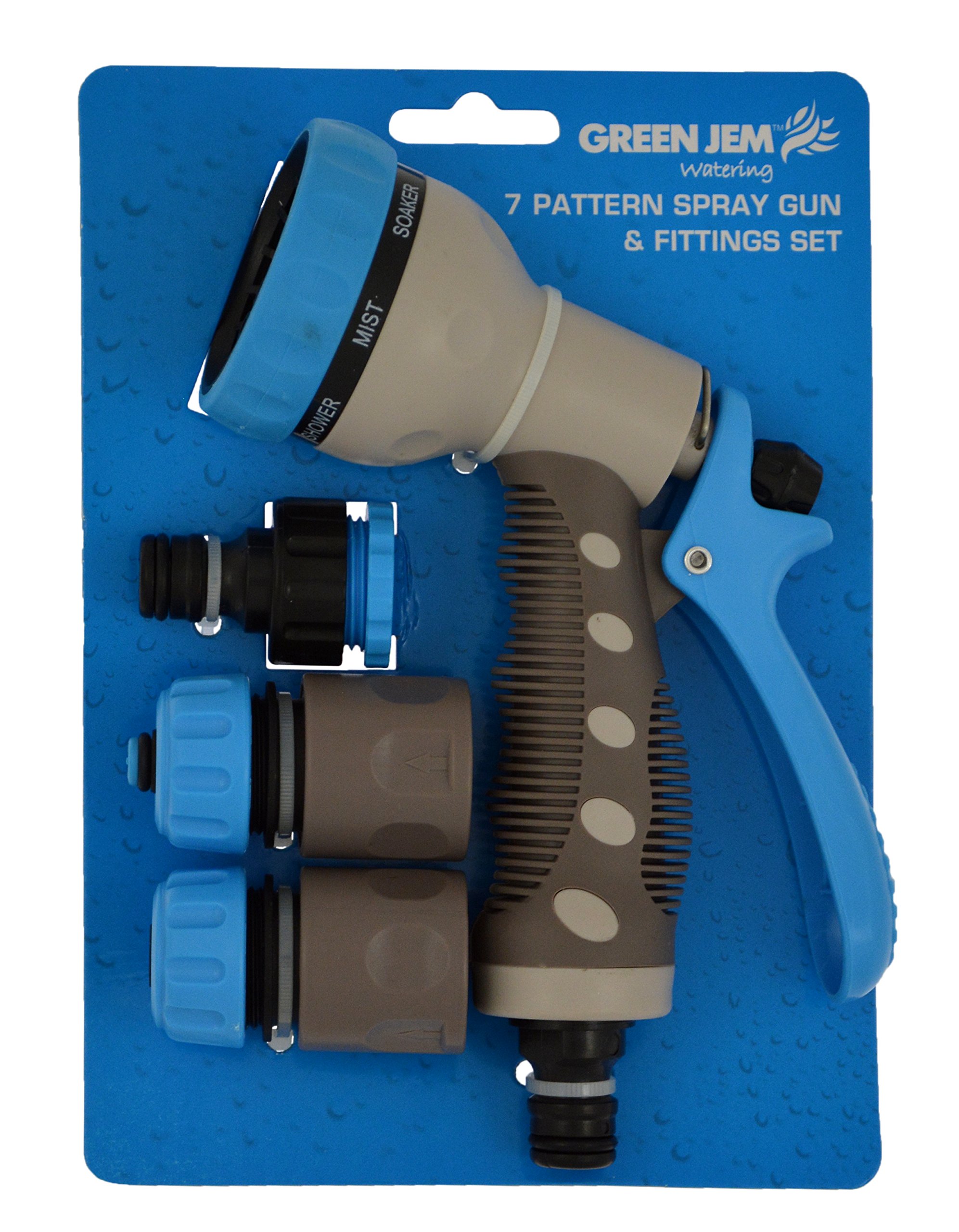 Green Jem 7 Dial Spray Gun and Fittings Set