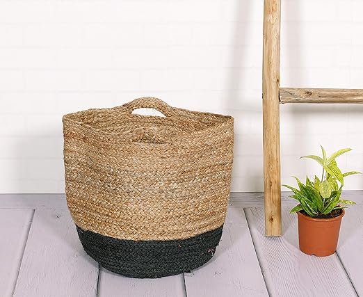 HANDICRAFT-PALACE Natural Jute Bag Handmade Bags for Shopping Womens Tote Bag Large