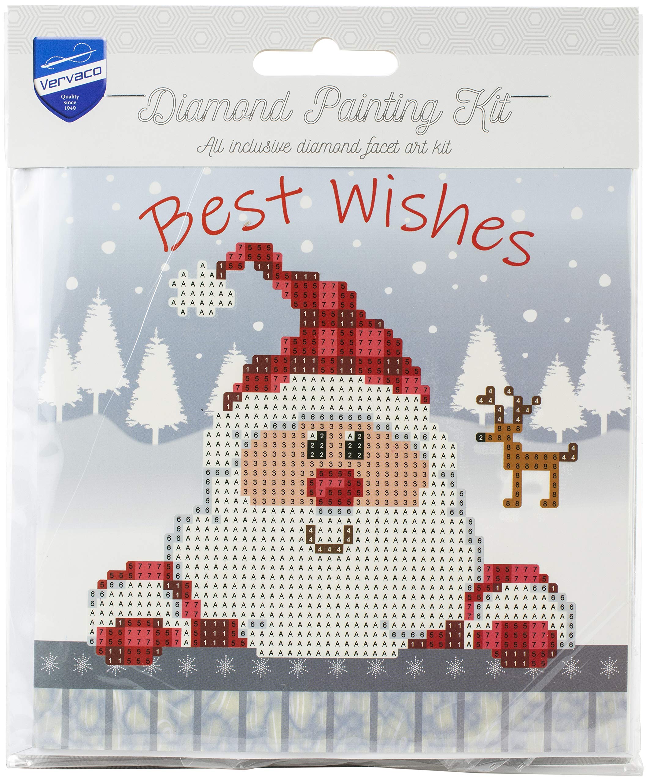 VERVACO (3PL) Diamond Art KIT Santa, One Size