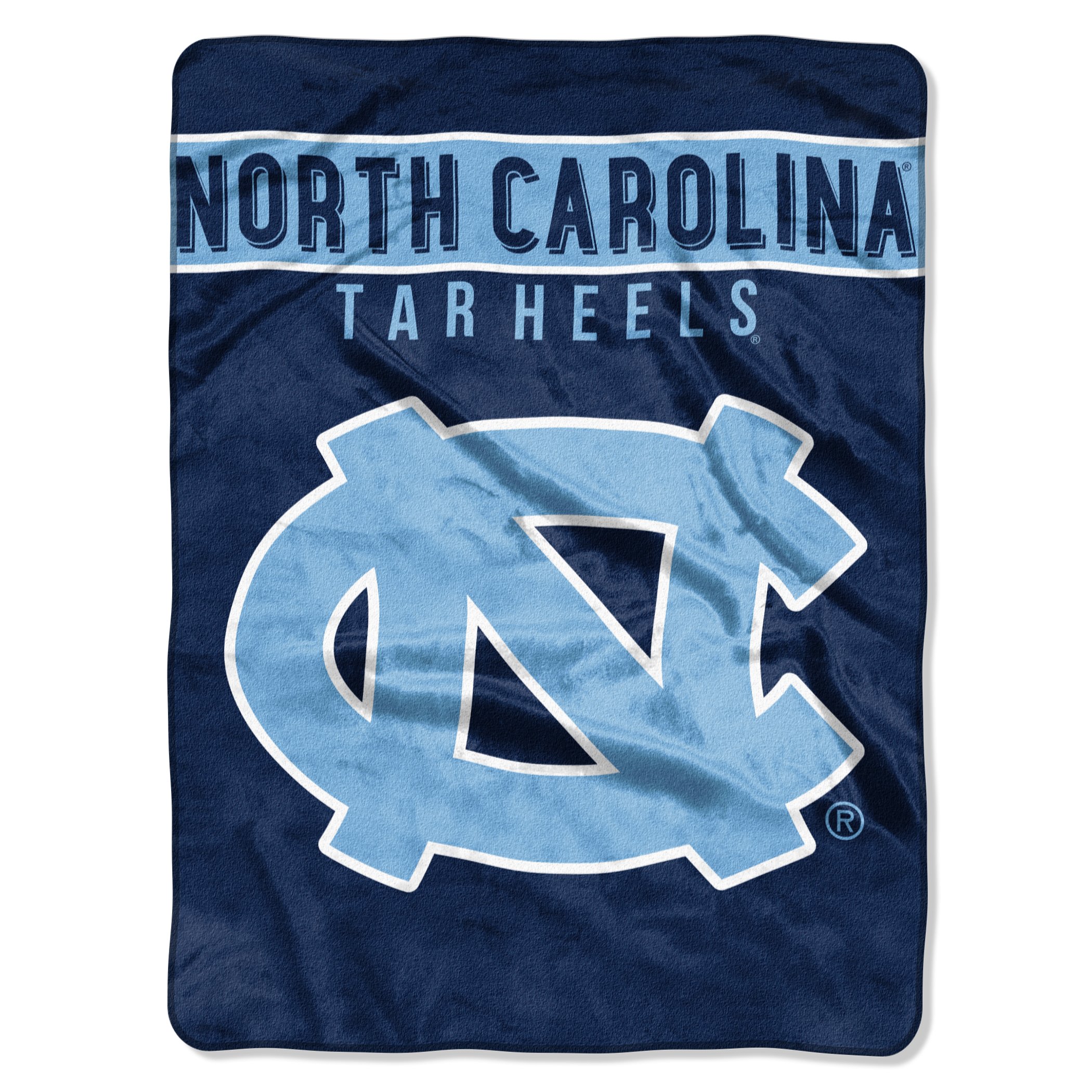 Northwest NCAA North Carolina Tar Heels Unisex-Adult Raschel Throw Blanket, 60" x 80", Basic Image