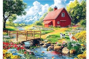 Jeaiciro Puzzle with 100 Pieces for Children from 4 to 6 and 8 to 10 Years, Agricultural Field Puzzle for Children, Adults, F