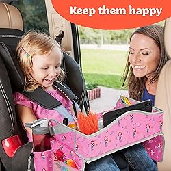 PILLANI Kids Travel Tray for Car - Car Seat Tray