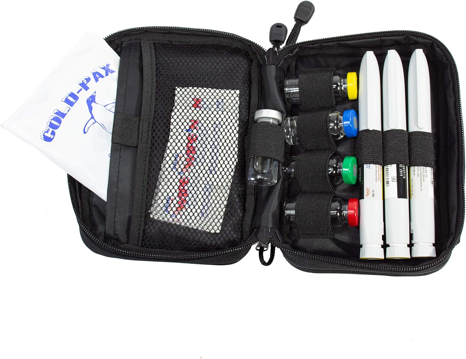 ChillMED Type 1 Daily Diabetes Case - Insulin Cooler Bag for Traveling & Everyday Use -Includes Reusable Ice Pack - 6 to 8 Hours of Cool Time (Red): Health & Personal Care