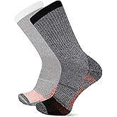 Merrell Unisex Adults Mens And Women's Socks - 2 Pair Pack Moisture Management Blister Prevention Performance Safety Toe Crew