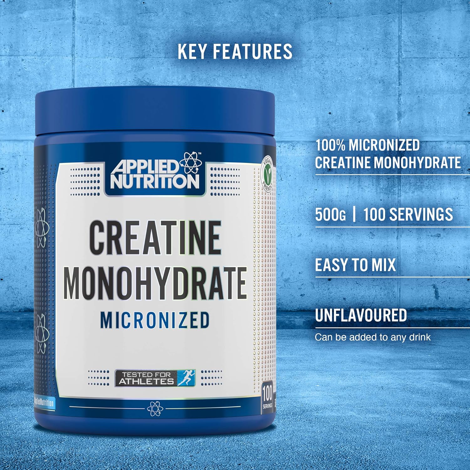 Applied Nutrition Creatine Monohydrate Micronized Formulated for
