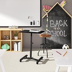 Seville Classics Airlift Mobile Height Adjustable