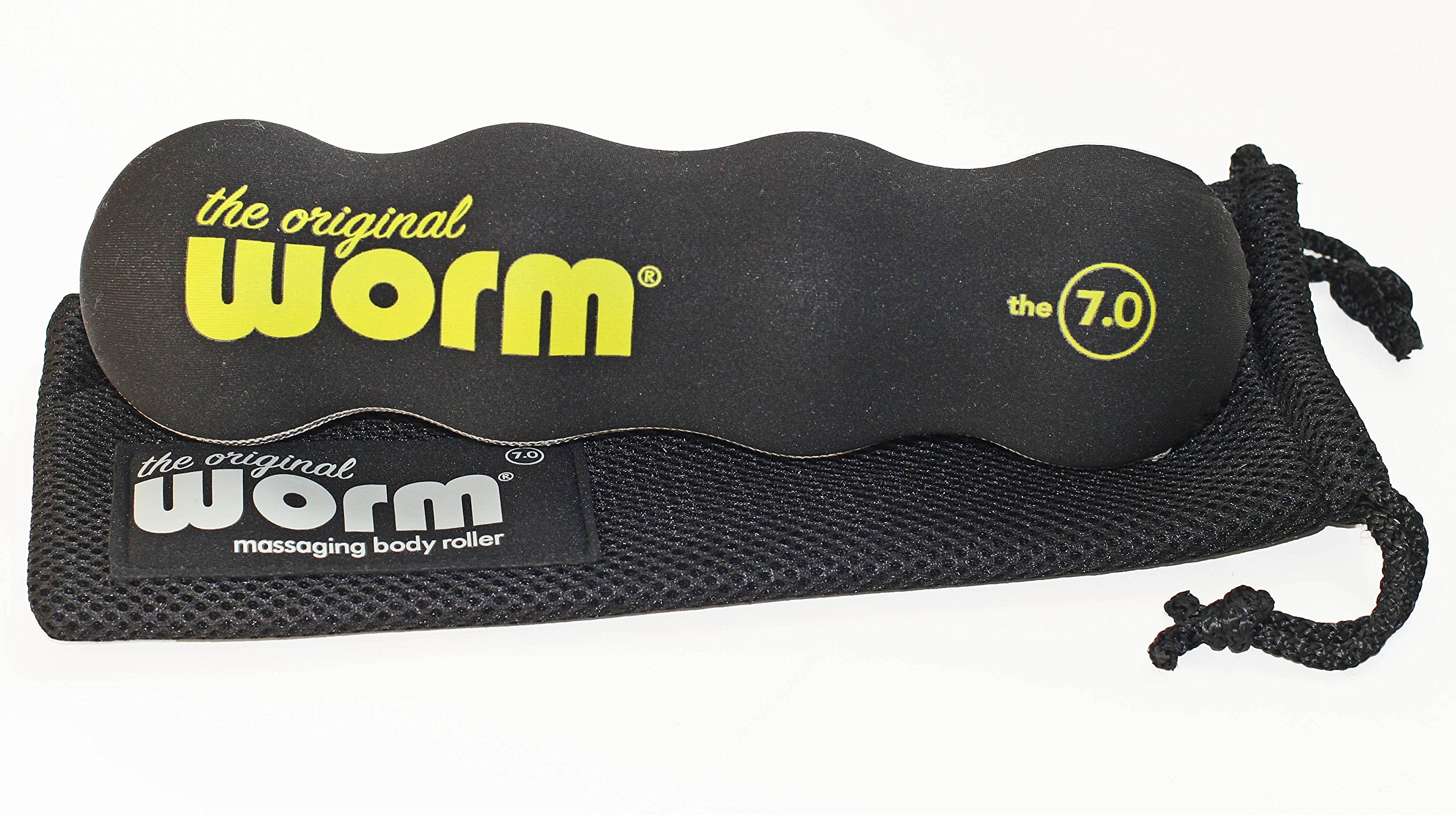 The Original Worm 7.0-Portable Massage Muscle Roller-Black Large