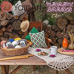 YarnArt Macrame Braided 4 mm Soft Cord, 55% Cotton