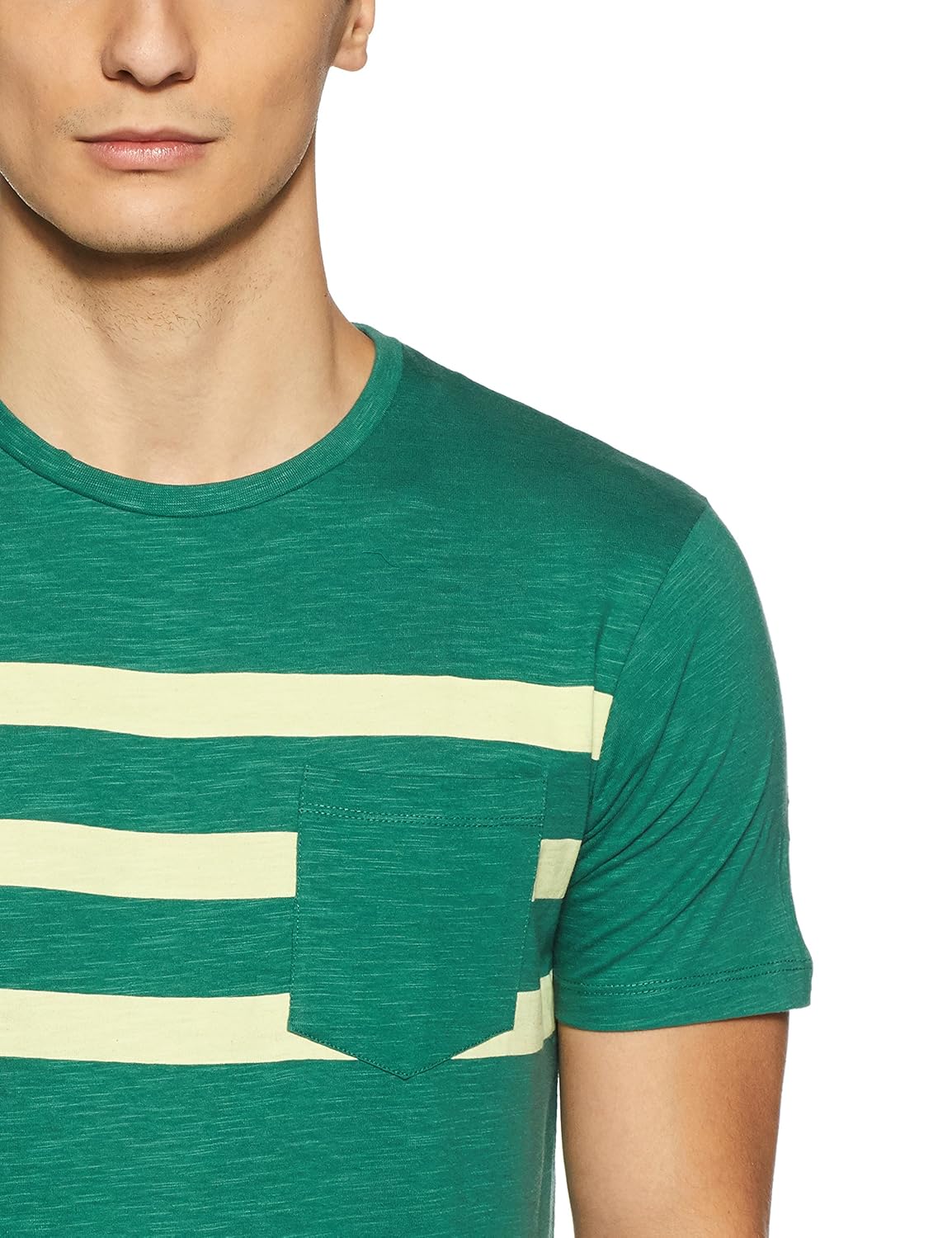 symbol amazon brand men's plain regular fit t-shirt