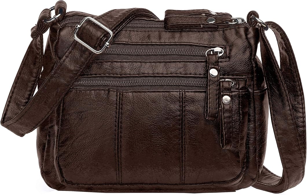 Volcanic Rock Women Crossbody Bag Pocketbooks Soft PU Leather Purses