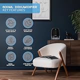 MONHOUSE Dehumidifier 600ml Portable Quiet Mini Air Moisture Absorber Black view 2