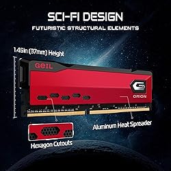 GeIL ORION DDR4 RAM, 16GB (8GBx2) 3200MHz 1.35V