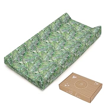 green changing pad cover