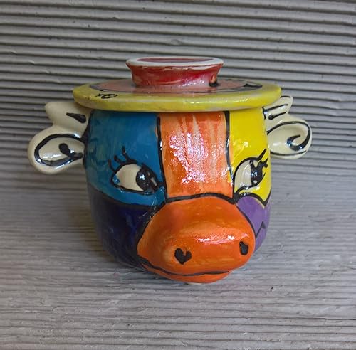 französische Wasserbutterdose für 250g Butter KUH BUNT Wassergekühlte Dose