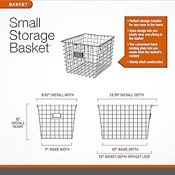 Spectrum Wire Small Basket with Label Plate