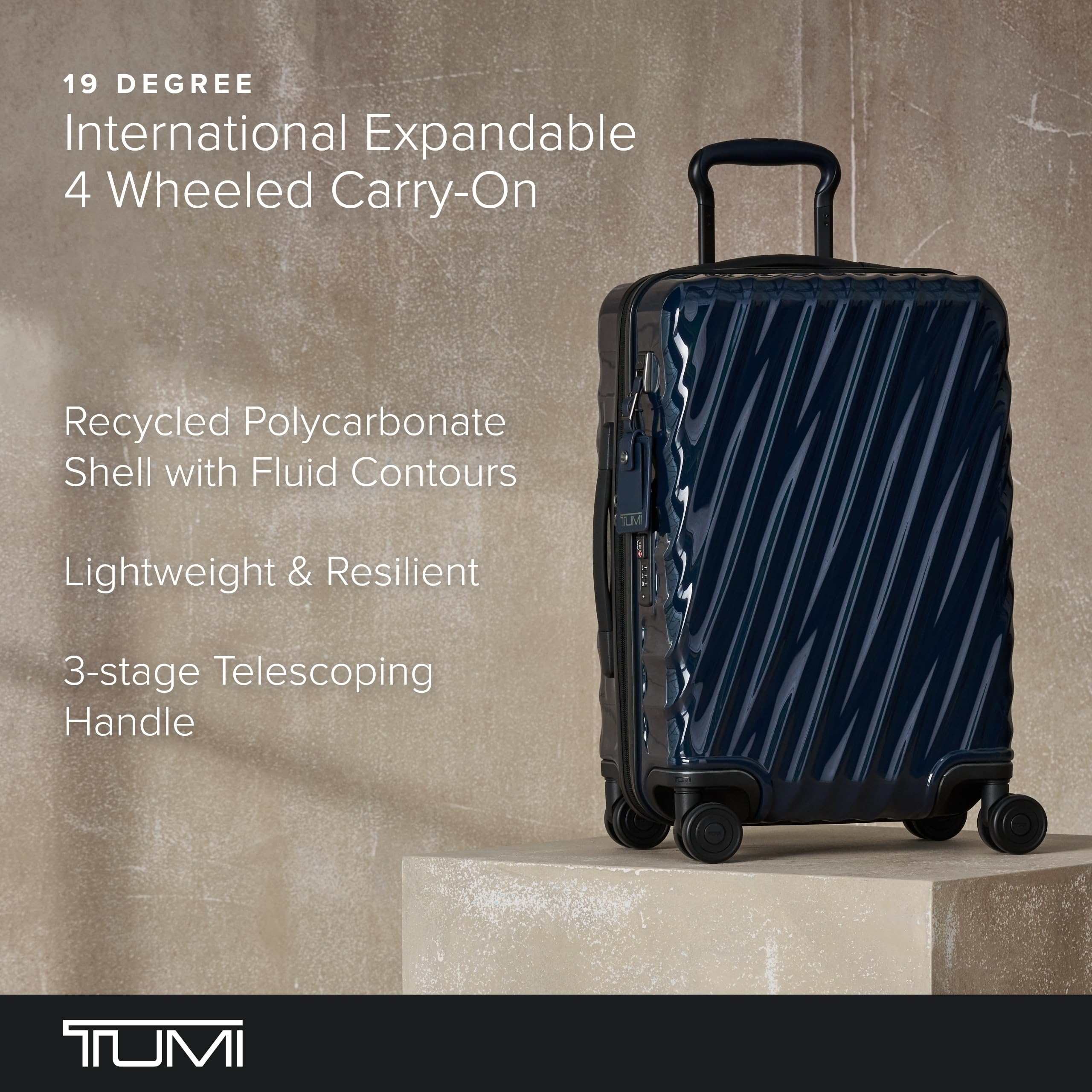TUMI - 19 Degree International Expandable 4 Wheeled Carry-On - Hard Shell Suitcase - 21.8