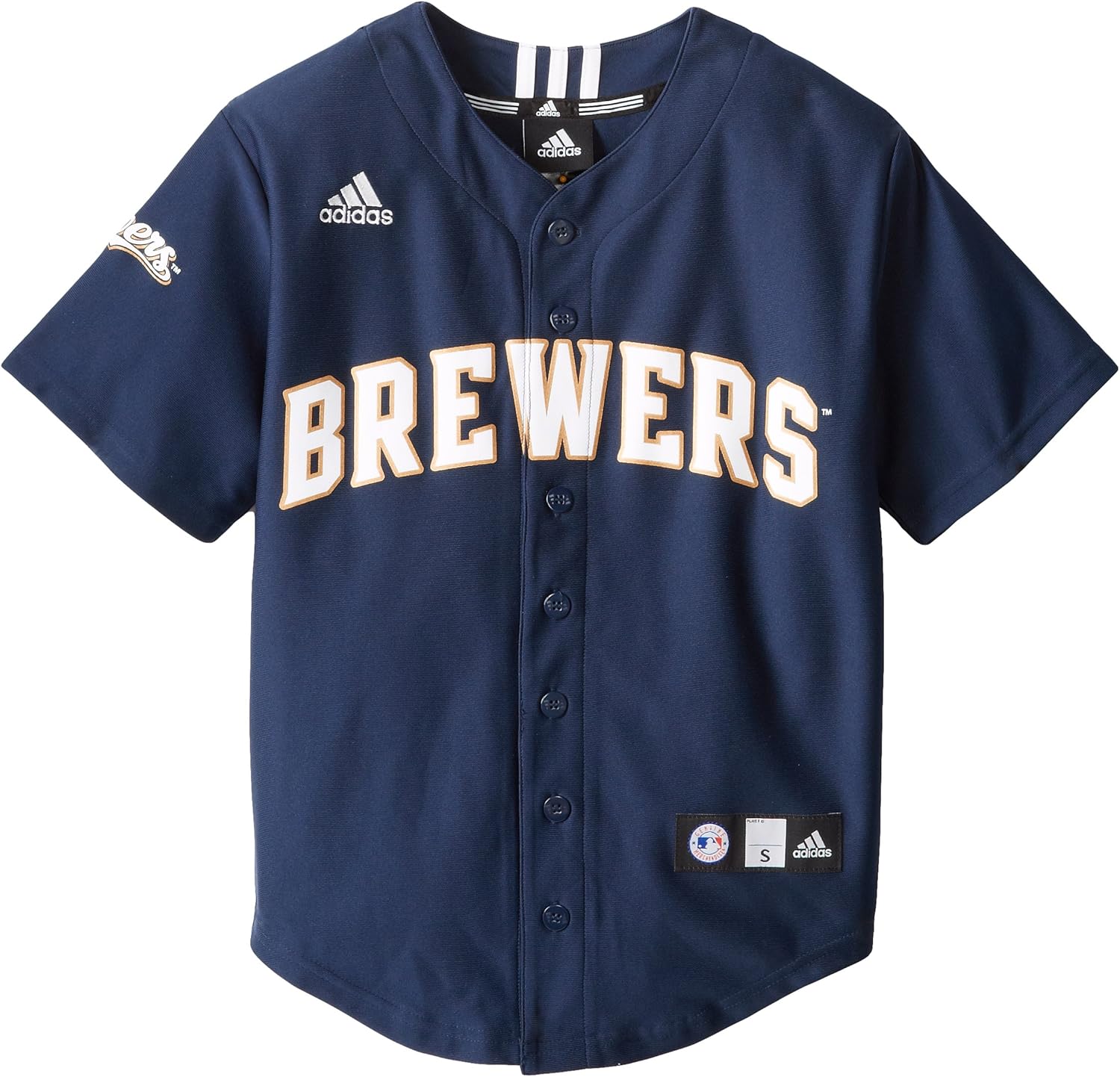 MLB Milwaukee Brewers Boy's Screen Printed Team Color