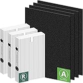 HPA300 HEPA Filter Replacement for Honeywell HPA300 Series Air Purifiers HPA300, HPA300VP, HPA304, HPA3300, Replace HRF-R3 (3 Ture HEPA R Replacement Filter + 4 Activated Carbon Pre-Filter) by Funmit