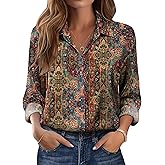 Zeagoo Womens Tops Long Sleeve Satin Silk Button Down Shirts Casual Business Dressy Blouses Fall Clothes