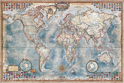 Amazon Co Jp ヴィンテージの世界地図 大人のためのジグソーパズル 1000個 セットの木の頭のパズル 興味深いおもちゃのゲーム 脳のiq開発ゲーム 世界一周旅行を完了 ホーム キッチン