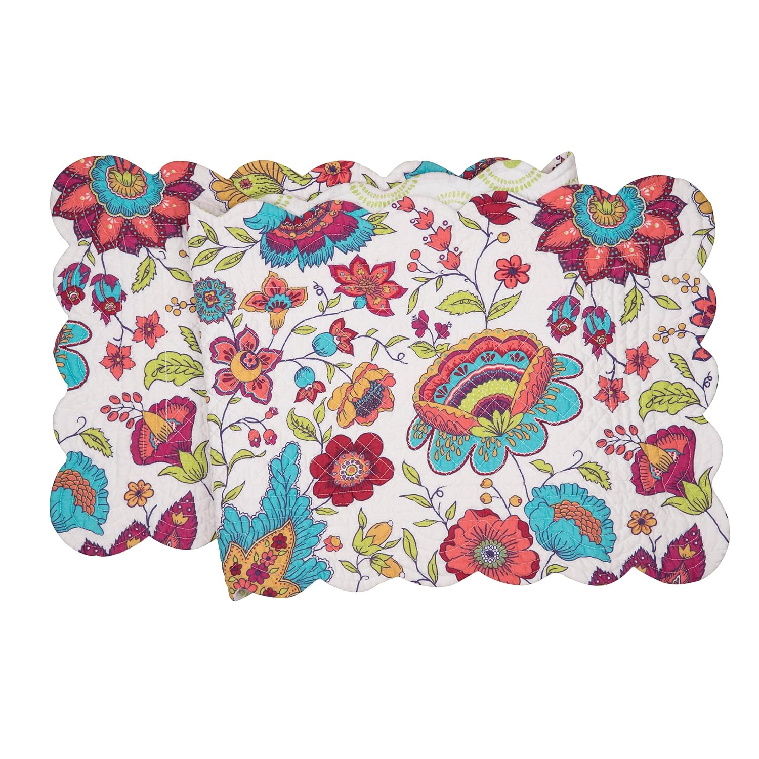 Best pink paisley rectangle table runner