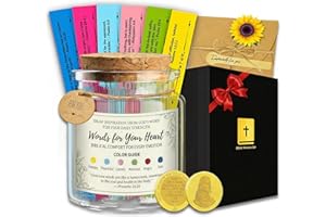 Bible Verse Jar – Handmade Prayer & Hope Scripture Jar for Mom & Dad, Inspirational Christian Gift for Women & Men, Mother’s 