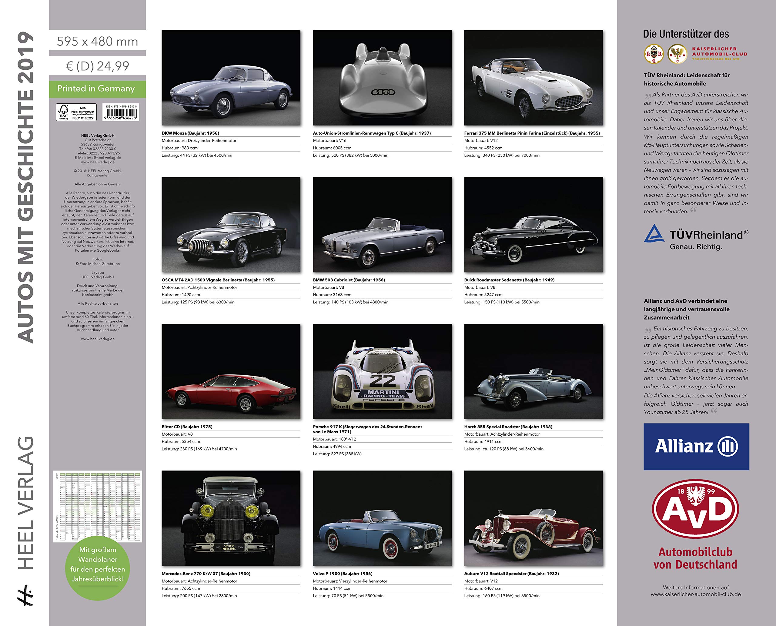 Autos Mit Geschichte 2019 Legendare Automobile 9783958436428