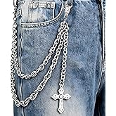 Girinme Pants Chain&Wallet Chain for Men Women,Gothic Hip Hop Rapper Style Accessory for Jean,Pocket,Belt