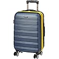 Rockland Melbourne Hardside Expandable Spinner Wheel Luggage, Navy, Carry-On 20-Inch