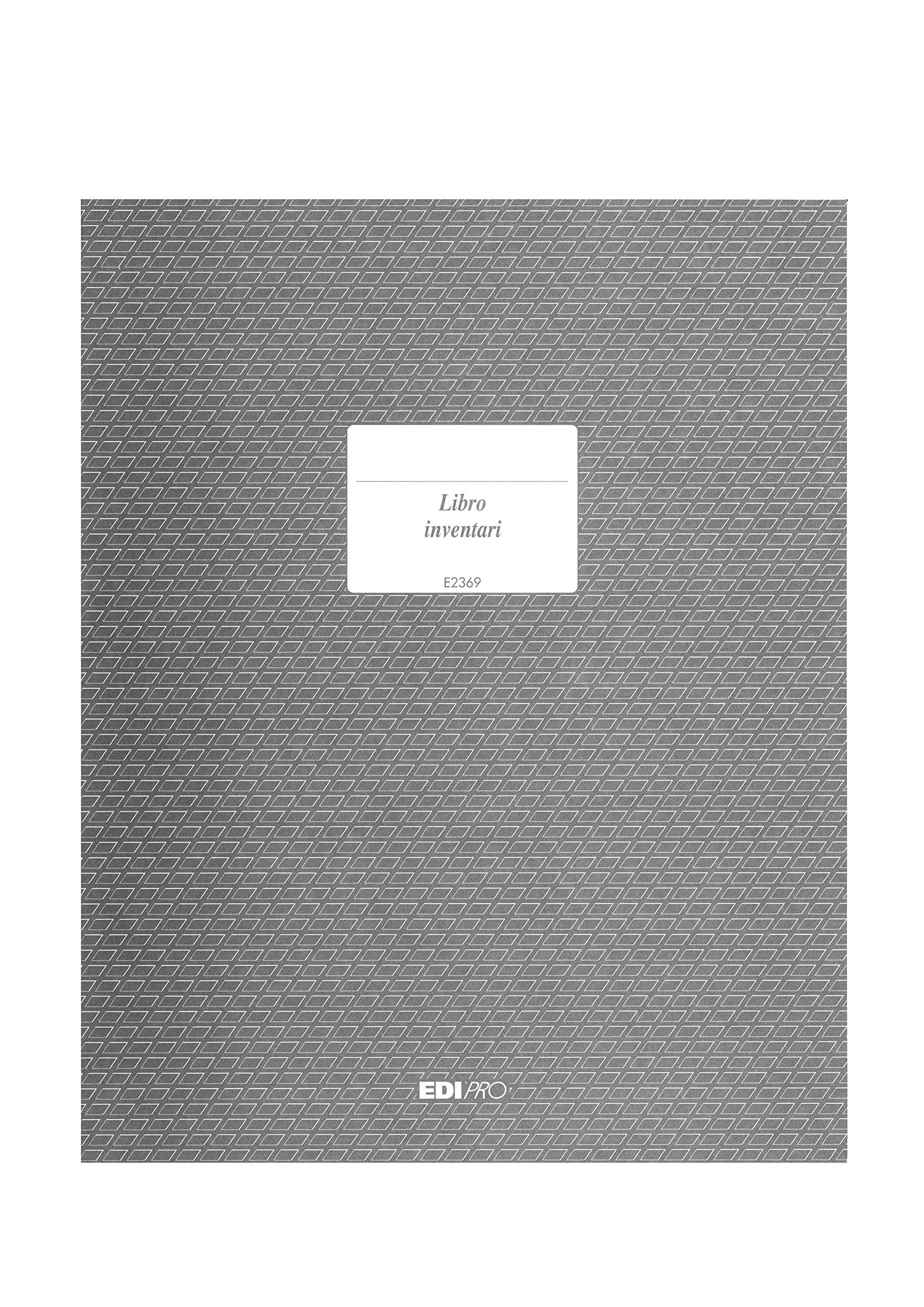 Edipro E2369 Inventory Book 92 Numerated Pages F.to 31 x 24.5