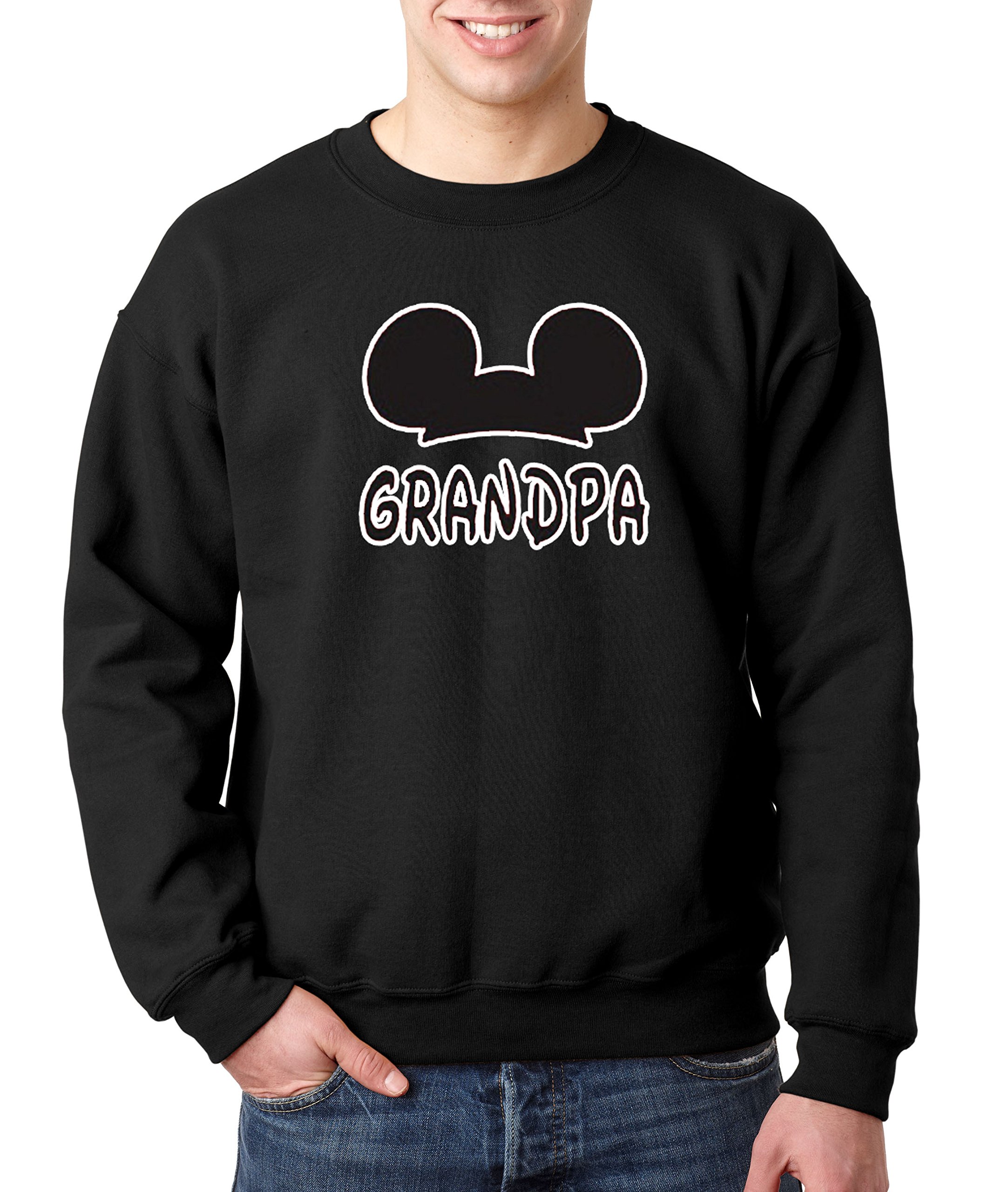 556 Crewneck Grandpa Fan Ears Family Unisex Pullover 4648 | Jznovelty
